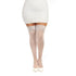 Dreamgirl Plus-Size Sheer Thigh-High Stockings With Silicone Lace Top Queen
