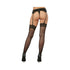 Dreamgirl Fishnet Thigh-High Stockings With Lace Top OS
