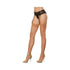 Dreamgirl Sheer Thigh-High Stockings With Plain Top and Back Seam
