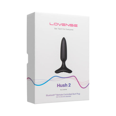 Lovense Hush 2 Bluetooth Remote-Controlled Vibrating Butt Plug