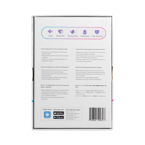 Lovense Hush 2 Bluetooth Remote-Controlled Vibrating Butt Plug