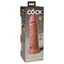 King Cock Elite 8 in. Vibrating Realistic Dildo With Suction Cup Beige