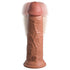 King Cock Elite 8 in. Vibrating Realistic Dildo With Suction Cup Beige