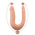 Dr. Skin Silicone Dr. Double Realistic 12 in. Dual-Ended Dildo Beige