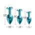 Nixie Metal Butt Plug Trainer Set 3-Piece Metallic