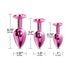 Nixie Metal Butt Plug Trainer Set 3-Piece Metallic