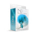 Nixie Metal Butt Plug With Ombre Tail Blue Metallic (view 2)