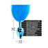 Nixie Metal Butt Plug With Ombre Tail Blue Metallic (view 4)