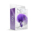 Nixie Metal Butt Plug With Ombre Tail Purple Metallic (view 2)
