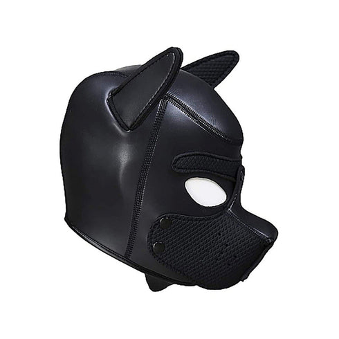 Ouch! Puppy Play Neoprene Puppy Hood Black (view 5)