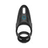 Forto F-48 Rechargeable Silicone Perineum Vibrating Double Cockring Black