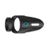 Forto F-48 Rechargeable Silicone Perineum Vibrating Double Cockring Black