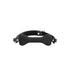 Ouch! Black & White Silicone Bone Gag With Adjustable Bonded Leather Straps Black (view 2)