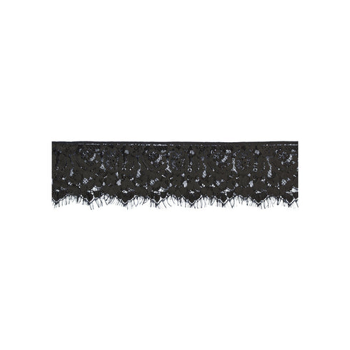 Ouch! Black & White Lace Mask With Elastic Straps Blindfold Black (view 3)