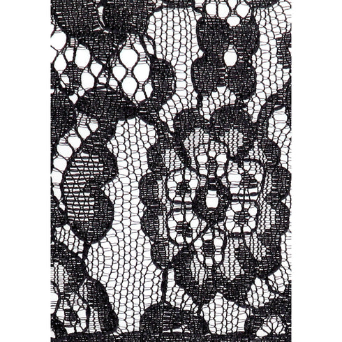 Ouch! Black & White Lace Mask With Elastic Straps Blindfold Black (view 5)