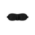 Ouch! Black & White Satin Curvy Eye Mask With Elastic Straps Blindfold Black (view 2)