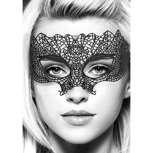 Ouch! Black & White Princess Lace Eye Mask Black (view 4)