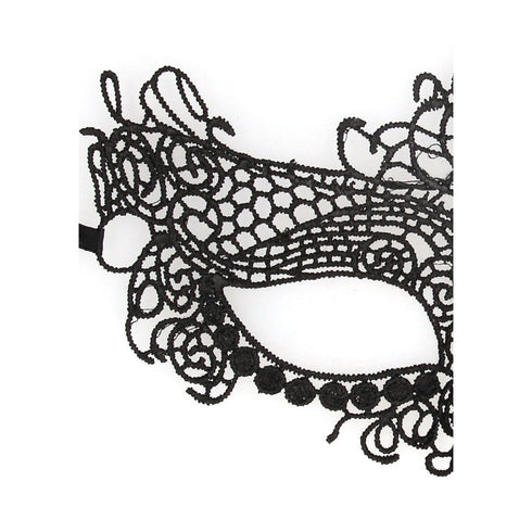 Ouch! Black & White Queen Lace Eye Mask Black (view 3)