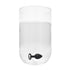 Ouch! Black & White Silicone Butt Plug With Removable Jewel Black