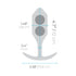 b-Vibe Snug Plug 3 Weighted Silicone Anal Plug