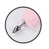 Foxy Tail Light Up Faux Fur Butt Plug With Multicolored Light Pattern