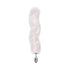 Foxy Tail Light Up Faux Fur Butt Plug With Multicolored Light Pattern White (view 2)