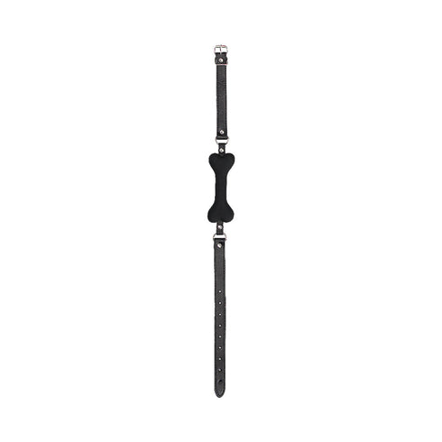Ouch! Puppy Play Silicone Bone Gag Black (view 3)