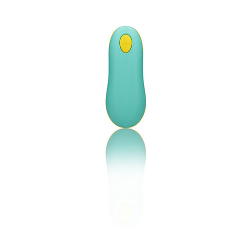 ROMP Cello Rechargeable Remote-Controlled Silicone G-Spot Egg Vibrator Light Teal