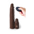 Fantasy X-tensions Elite 9 in. Silicone Mega Extension Sleeve 3 in. Vibrating Brown
