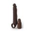 Fantasy X-tensions Elite 7 in. Silicone Extension with Strap & 3 in. Extender Brown