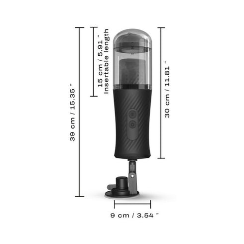 Dorcel Thrust Blow Rechargeable Thrusting Vaginal Masturbator with Removeable Suction Cup