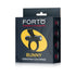 Forto Bunny Rechargeable Silicone Vibrating Cockring with Stimulating Ears Black (view 2)