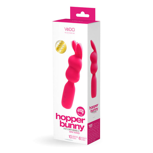 VeDO Hopper Bunny Rechargeable Silicone Mini Wand Vibrator
