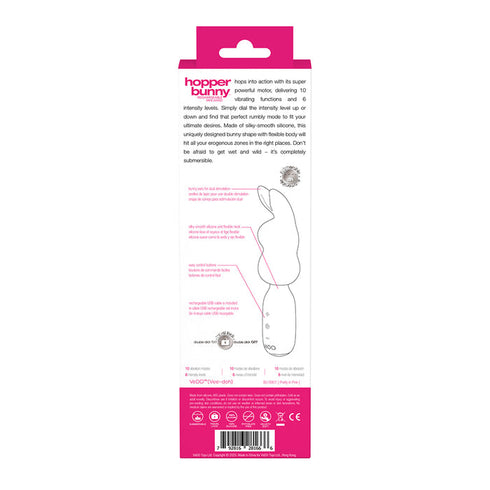 VeDO Hopper Bunny Rechargeable Silicone Mini Wand Vibrator