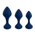 Playboy Tail Trainer 3-Piece Silicone Anal Plug Training Kit Navy (view 2)