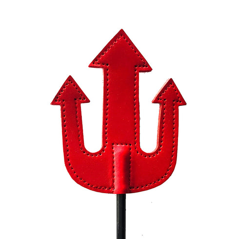Rouge Leather Devil Riding Crop Red (view 2)