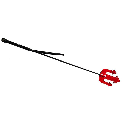 Rouge Leather Devil Riding Crop Red (view 4)