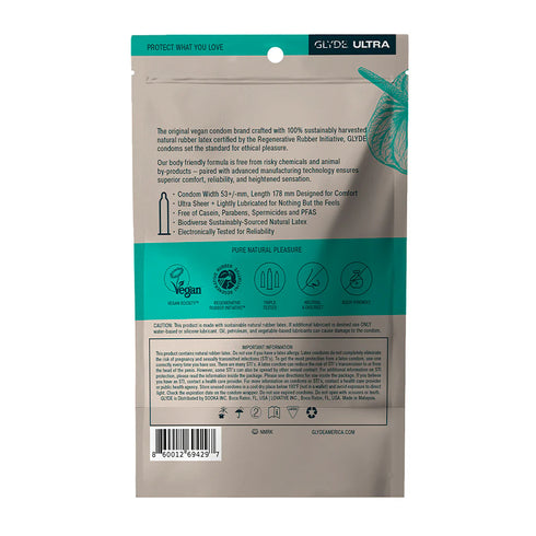 Glyde Ultra Latex Condoms 36-Pack