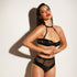 Oh La La Cheri Fearless Faux Leather and Fishnet Set with Zipper Details L (view 2)
