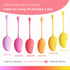 Honey Play Box Mango Tropical Weighted Kegel Ball 6-Piece Exercise Set Assorted Color