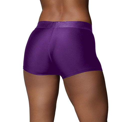 Ouch! Vibrating Strap-on Boxer Purple