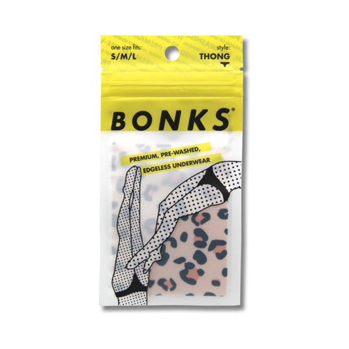 Bonks Cat's Out Of The Bag Seamless Thong O/S (view 4)
