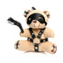 Bondage Bear Daddy Keychain with Flogger & Removable Eye Mask - Novelty Gift