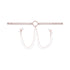 Sportsheets Sex & Mischief Peaches 'n CreaMe Collar with Nipple Clamps