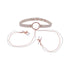 Sportsheets Sex & Mischief Peaches 'n CreaMe Collar with Nipple Clamps