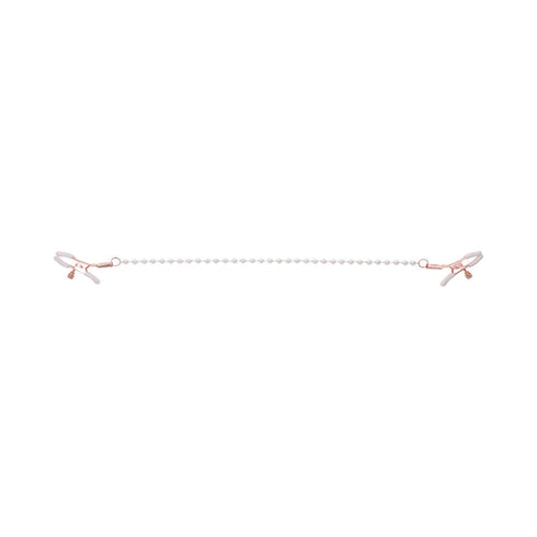 Sportsheets Sex & Mischief Peaches 'n CreaMe Pearl Nipple Clamps