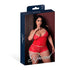 Magic Silk Sugar High Plunge Bustier & Boy Short Set Red Queen Size (view 7)