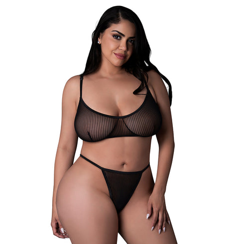 Magic Silk Dress Up Boss Bitch Costume Black Queen Size (view 3)