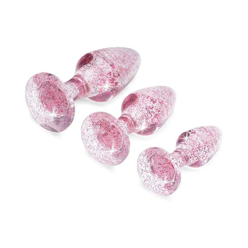 Adam & Eve Glitter Gem Butt Plug Set