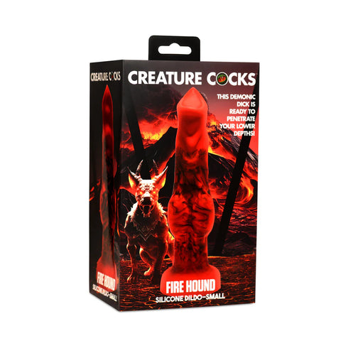 Creature Cocks Fire Hound Silicone Dildo S | Fantasy & Strap-On Compatible